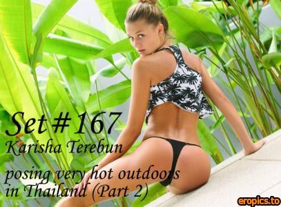 GeorgeModels Karisha Terebun - Set #167 - posing very hot outdoors in Thailand - x100