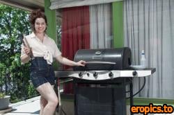 WeAreHairy Fiona M - Fiona M comes indoors and strips naked after bbq x134 3000px (Jul 6, 2014)